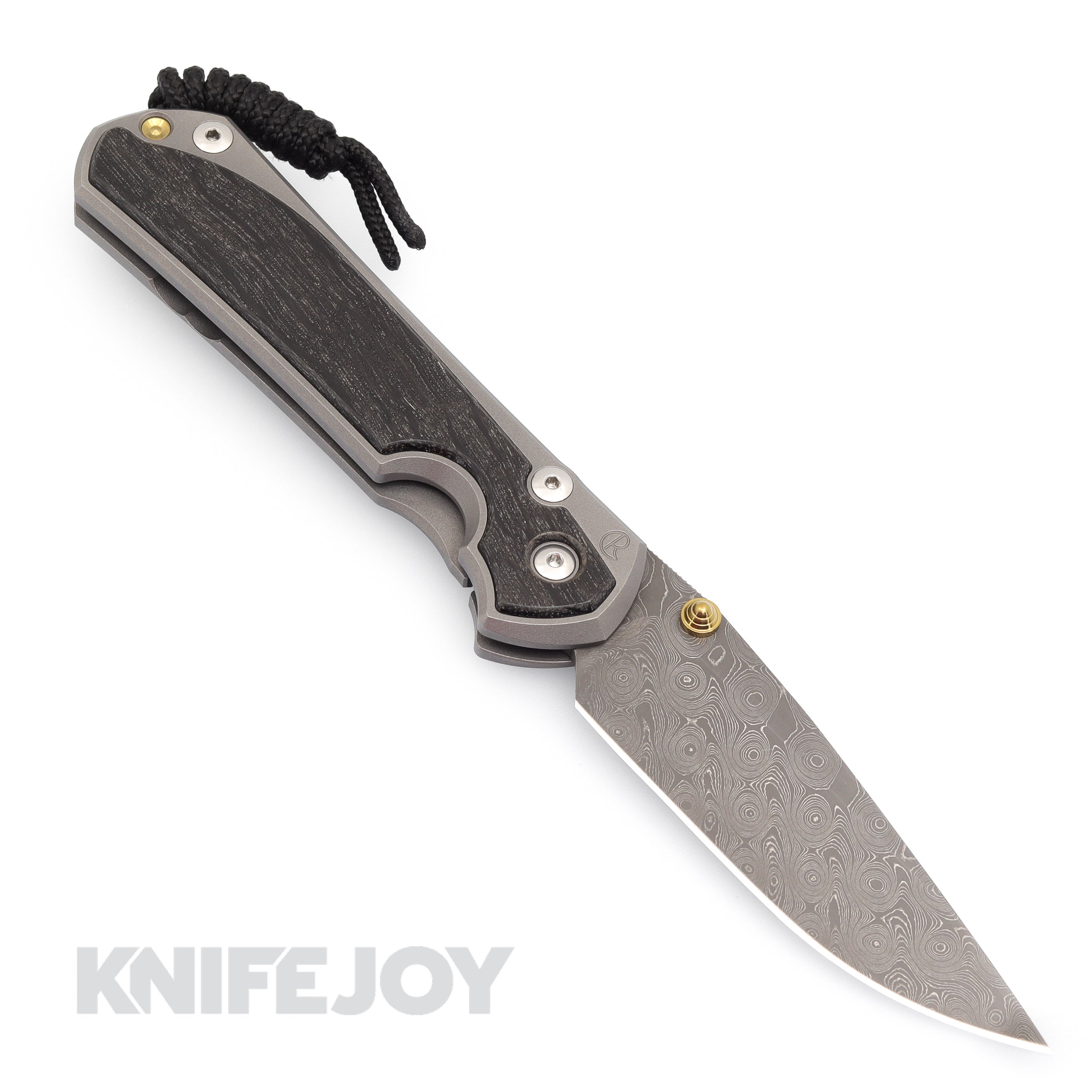 Chris Reeve Knives Large Sebenza 31 - Premium Raindrop Damascus Drop Point Blade with Bog Oak Inlay & Matte Handles | High-End EDC Folding Knife for Collectors, Outdoor Enthusiasts & Survivalists