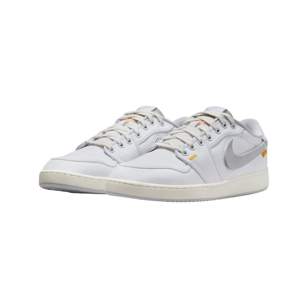 Air Jordan 1 KO Low SP Sneakers - White Neutral Grey Sail - Men's Basketball Shoes for Casual Wear & Street Style