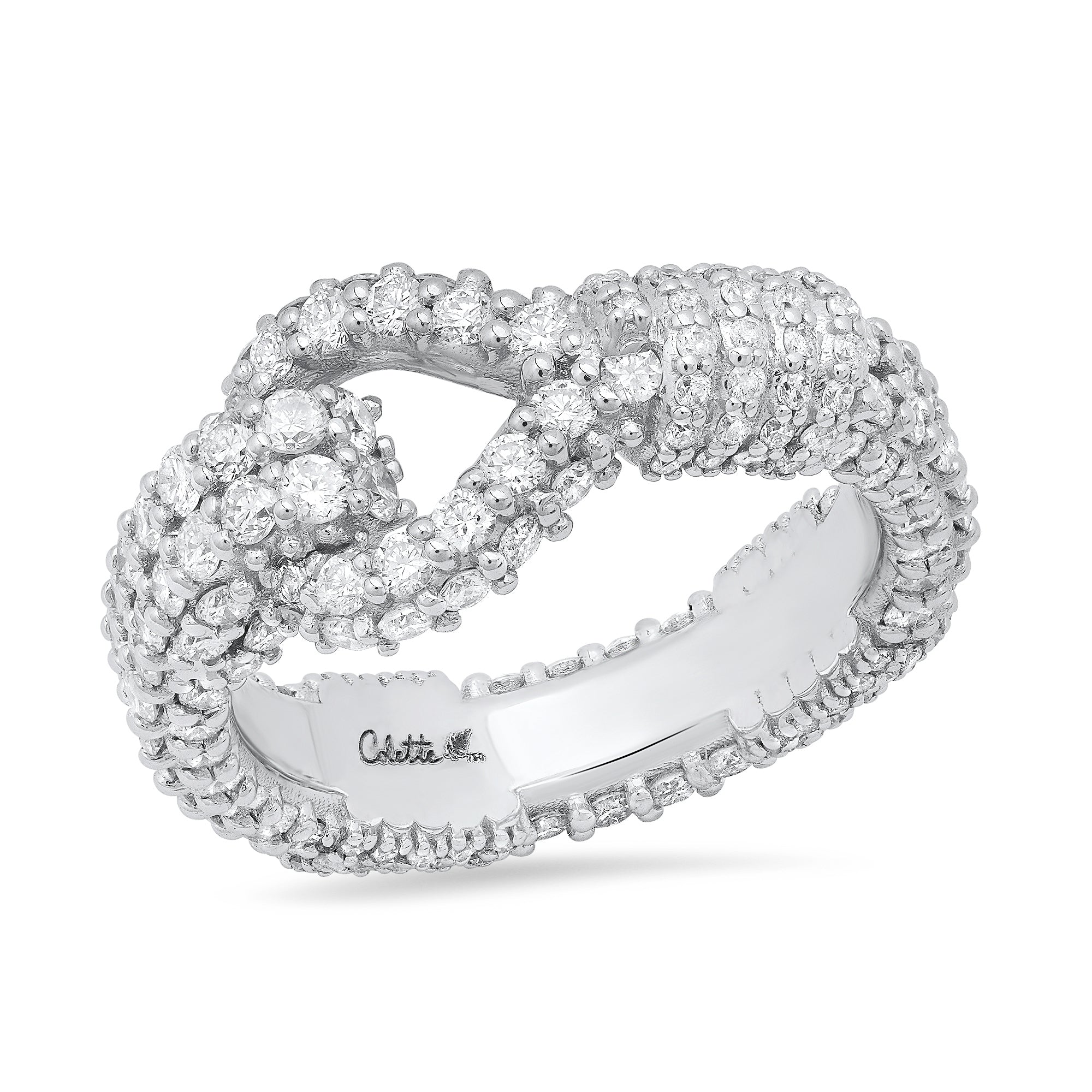 Toi et Moi Madame Ring - Full Pavé Diamond Engagement Ring for Women | Perfect for Weddings, Anniversaries & Romantic Gifts