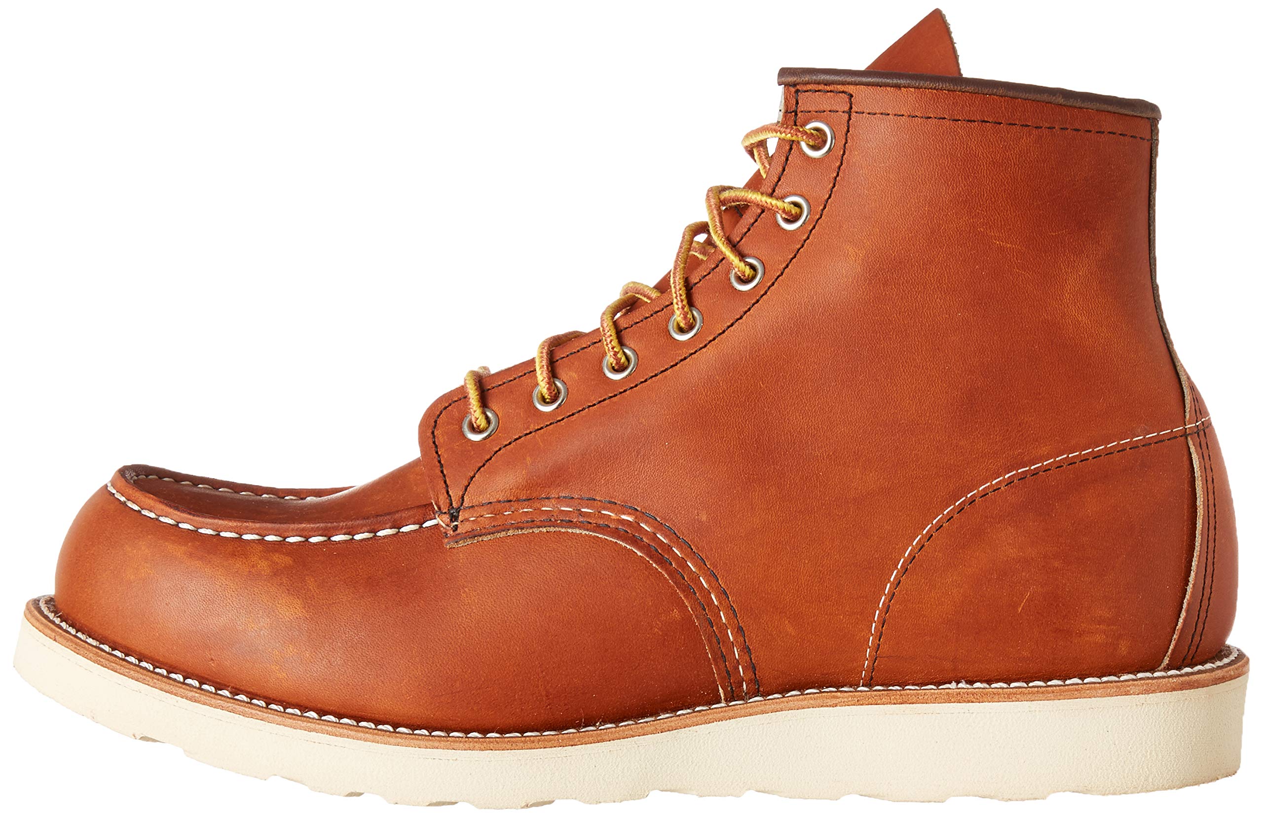 Red Wing Men's 875 Moc Toe Boot - Classic Lace-Up Work Boots for Men - Durable Leather Construction - Perfect for Work, Hiking & Outdoor Adventures