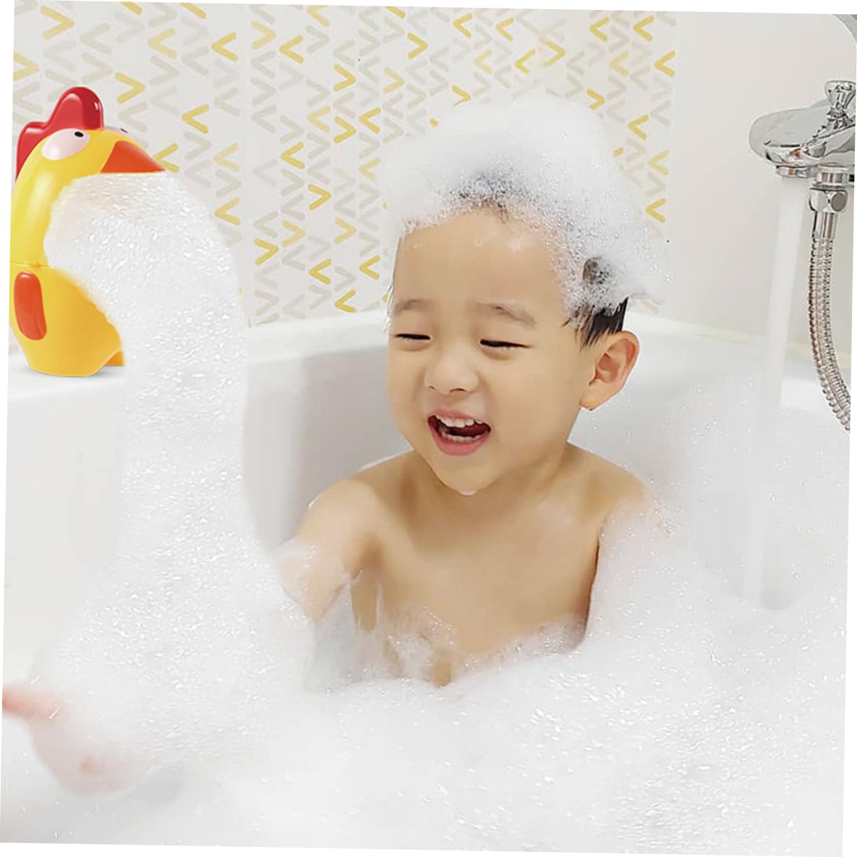 HEMOTON Bubble Machine Bath Toys for Kids - Fun Bubble Blower Bath Accessories for Toddlers & Children | Perfect for Bathtime Play & Sensory Development