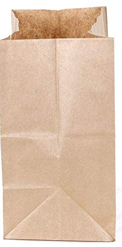 Eco-Friendly Kraft Paper Takeout Bags with Die-Cut Handles - Pack of 50 | Natural Brown Disposable Food Bags for Restaurants, Cafes & Catering | Perfect for Takeaway Meals, Groceries & Party Favors