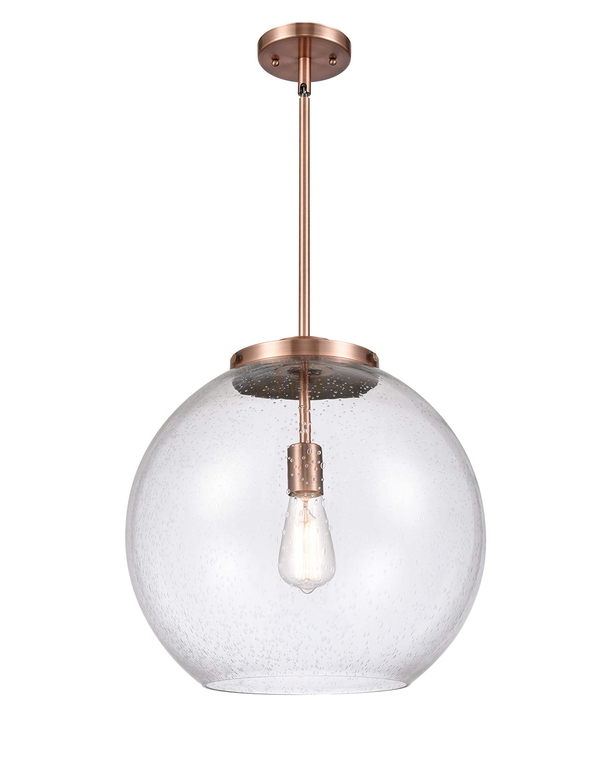 Innovations 221-1S-AC-G124-16-LED Modern LED Pendant Light - Ballston Collection - Sleek Hanging Fixture for Kitchen Island, Dining Room & Living Room Lighting