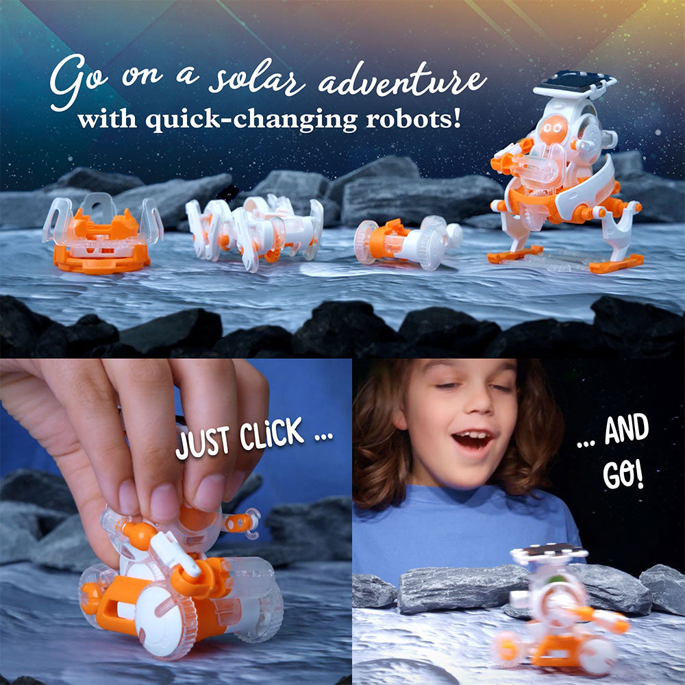SolarBots: Cosmic Explorers - STEM Solar Powered Space Exploration Robot Kit for Kids | Educational Science Toy for Boys & Girls | Perfect for Classroom, Birthday Gifts & STEM Learning Activities