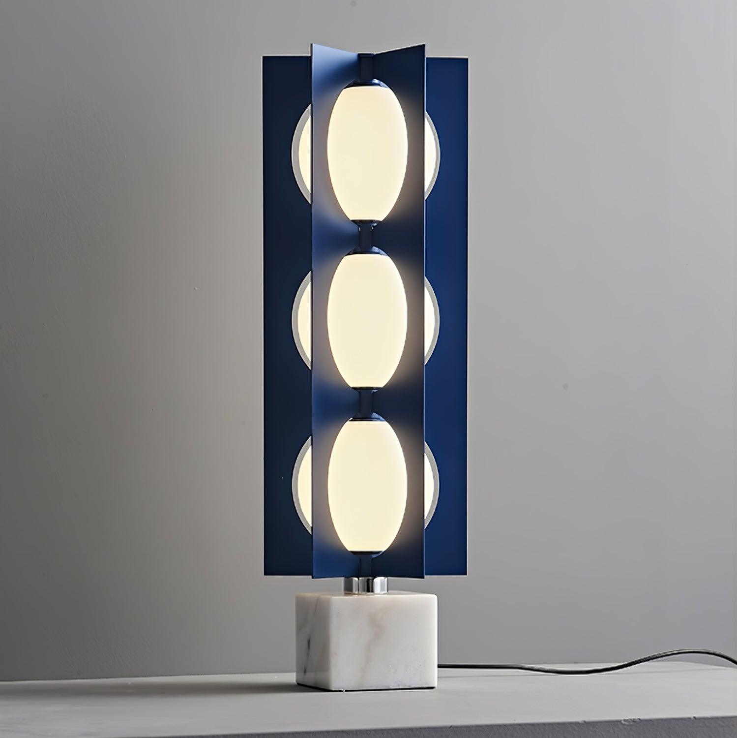 Blue Kleos Floor Lamp - Modern LED Standing Light for Living Room, Bedroom & Office - Adjustable Brightness & Energy Efficient