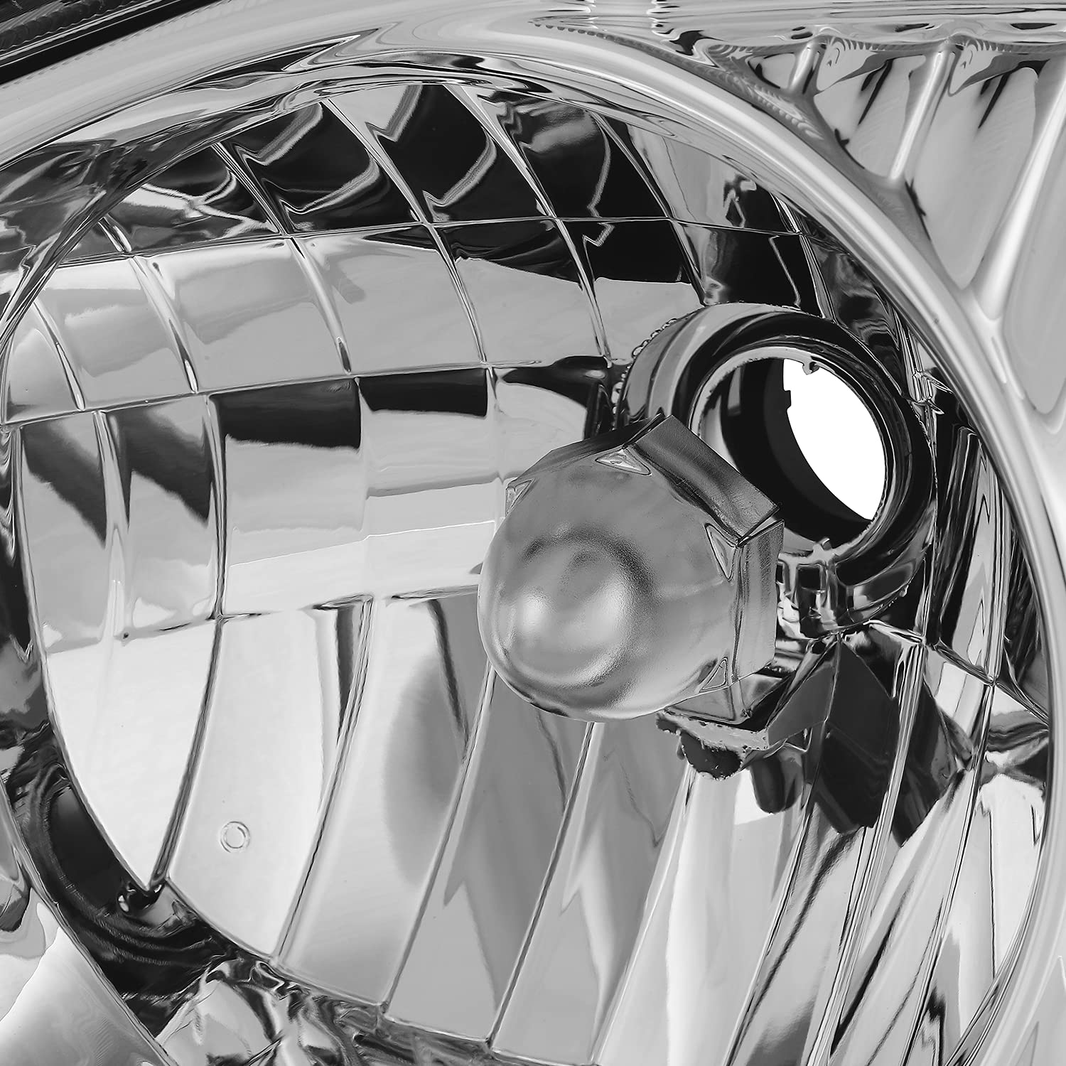 AKKON - 2 Sets Nissan Frontier Headlights & Tail Lights Combo (2001-2004) - OE Style Chrome Housing with Dark Red Lens - Direct Fit Replacement for Improved Night Visibility - Perfect for Off-Roading & Night Driving