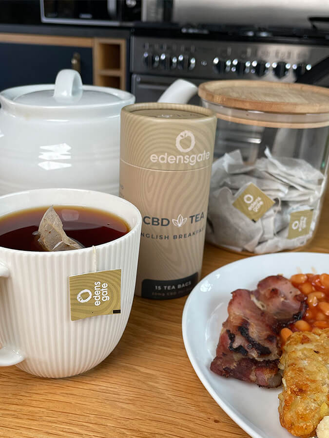 Premium Organic CBD Tea for Relaxation & Stress Relief - Natural Herbal Infusion with Cannabidiol - Perfect for Evening Wind Down & Wellness Routine
