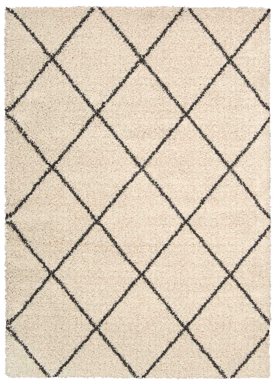 Nourison Brisbane Shag Ivory/Charcoal 8'2