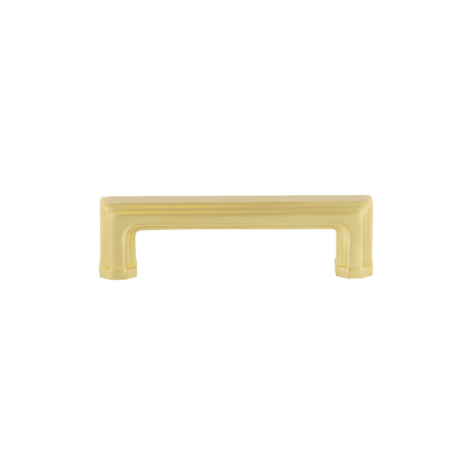 Satin Brass Carré Handle Pull 3