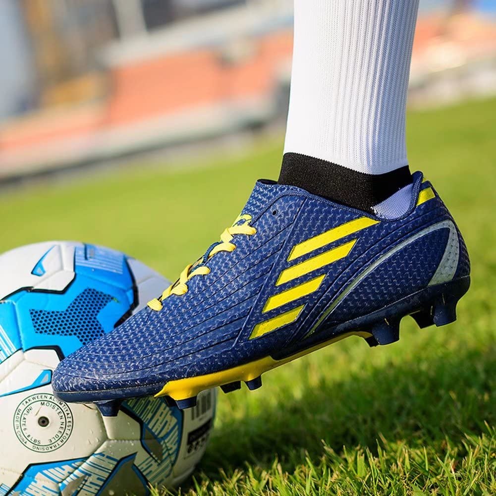 TOLLN Men's Football Shoes - Lightweight Soccer Cleats for Youth & Adults - Perfect for Turf, Grass & Indoor Soccer Games