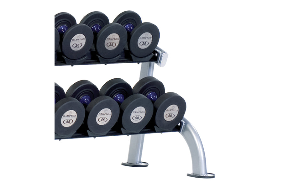 TuffStuff 2-Tier Dumbbell Rack (PPF 752) - Heavy Duty Weight Storage Organizer for Home Gym & Fitness Studio