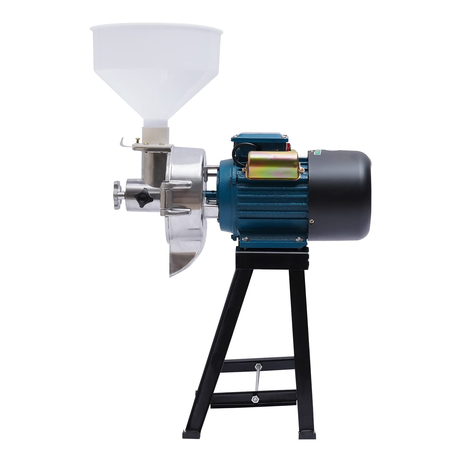 2200W Electric Grain Mill Grinder for Corn, Wheat, Soybean - Wet & Dry Commercial Flour Mill with Funnel - Perfect for Home Baking, Bread Making & DIY Soy Milk Preparation - Heavy Duty Grain Crusher for Kitchen & Farm Use