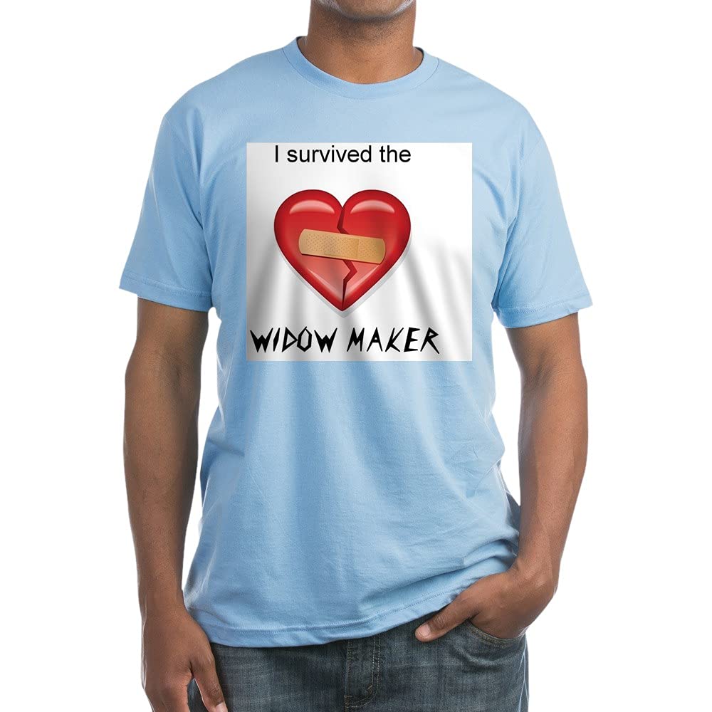 Widow Maker Design Fitted T-Shirt for Men & Women | Premium Cotton Comfort Fit Tee | Perfect for Motorcycle Riders, Bikers & Skull Lovers