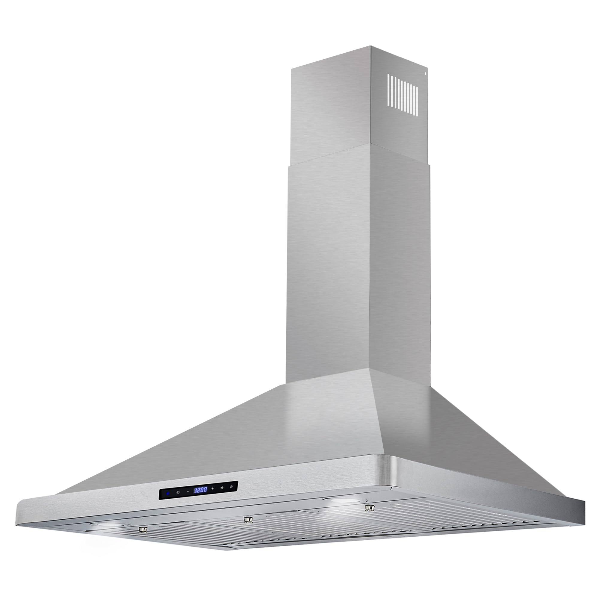 COSMO COS-63190S 36 Inch Stainless Steel Wall Mount Range Hood - 380 CFM Ducted Ventilation with Touch Controls & LED Lights for Kitchen - Ideal for Home Cooking, Baking and Smoke Removal
