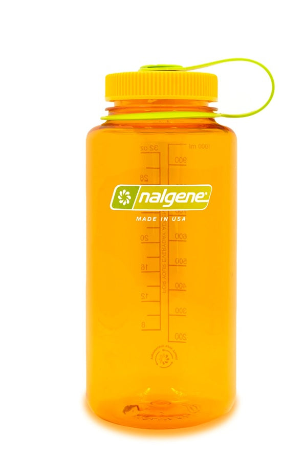 Nalgene 32oz Wide Mouth Water Bottle - BPA Free, Leak Proof & Durable for Outdoor, Gym & Travel | Sustainable Tritan Plastic