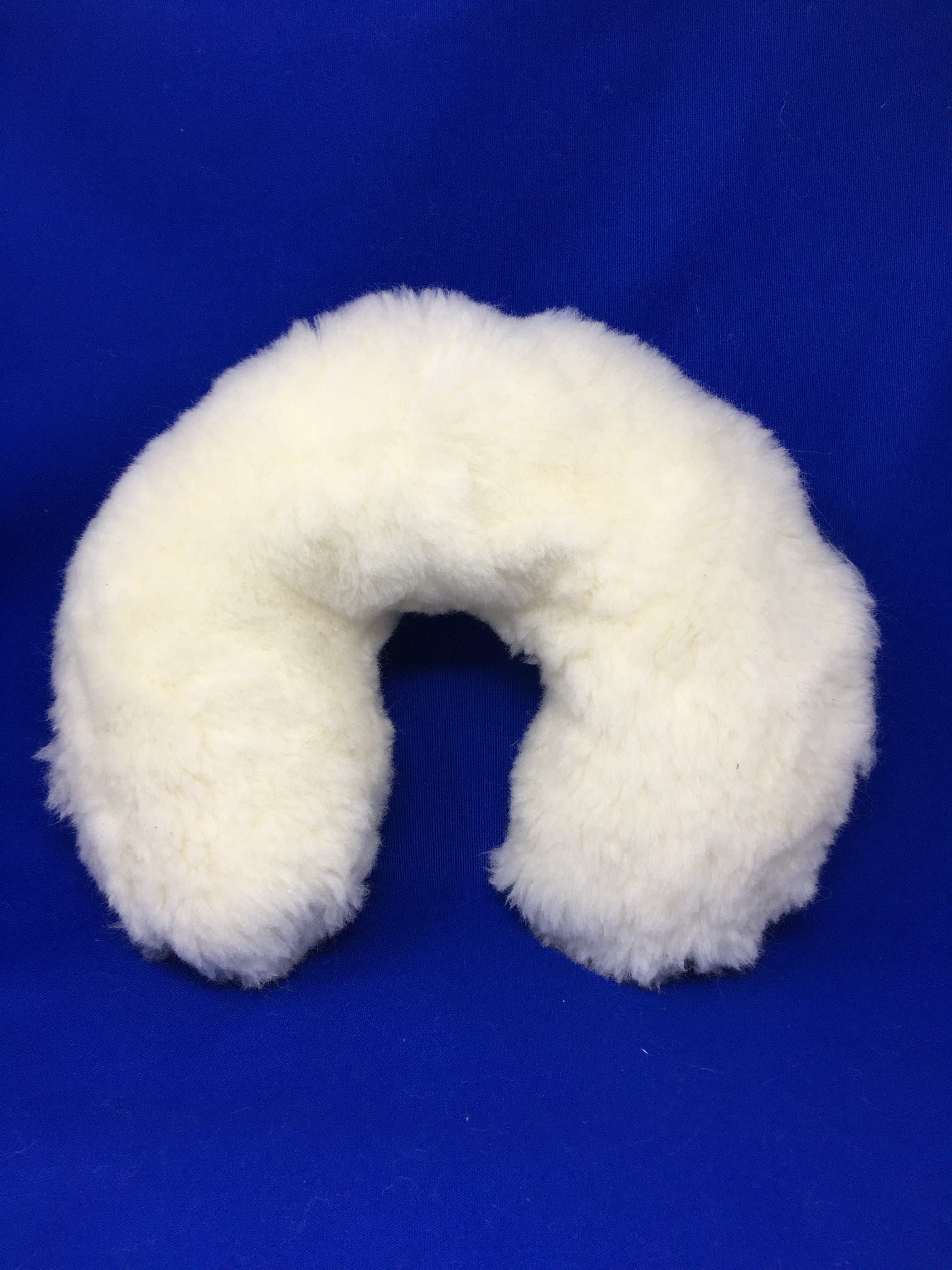 Premium Wool-Filled Neck Pillow for Travel & Home Comfort - Soft Support for Airplane, Car, Office & Relaxation