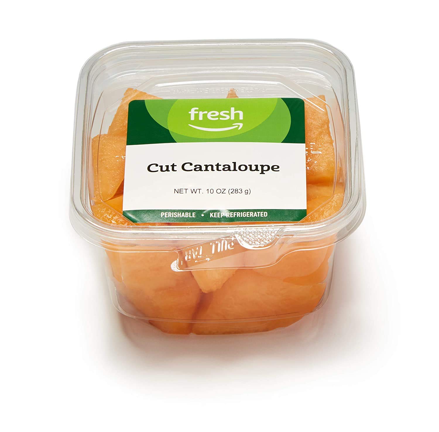 Fresh Cut Cantaloupe Melon - 10 Oz | Sweet & Juicy Pre-Cut Fruit | Perfect for Snacks, Smoothies & Fruit Salads | Amazon Fresh Brand