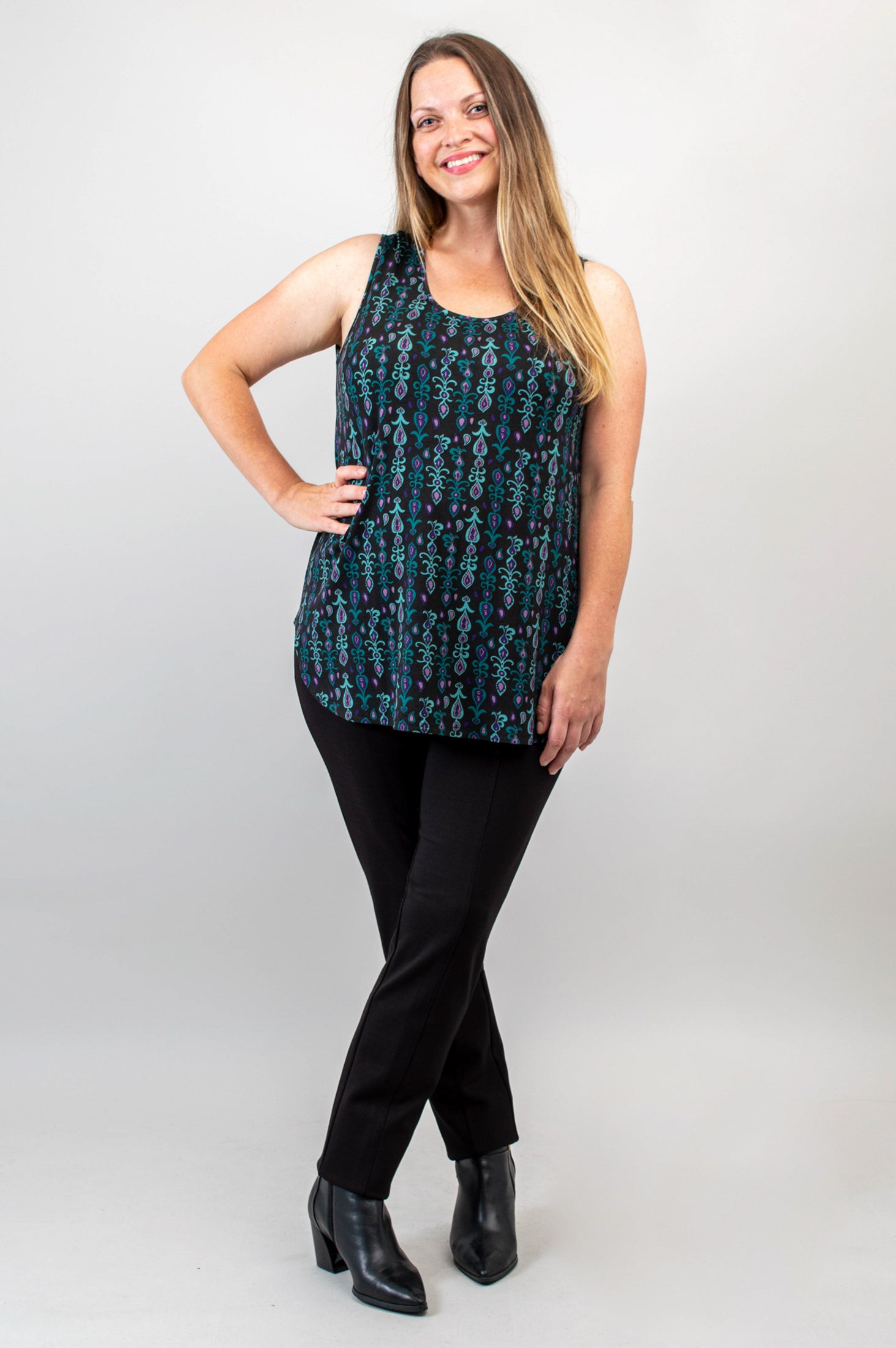 Stylish Jazz Tank Top with Jewel Embellishments & Bamboo Fabric - Perfect for Concerts, Parties & Summer Outfits - Final Sale