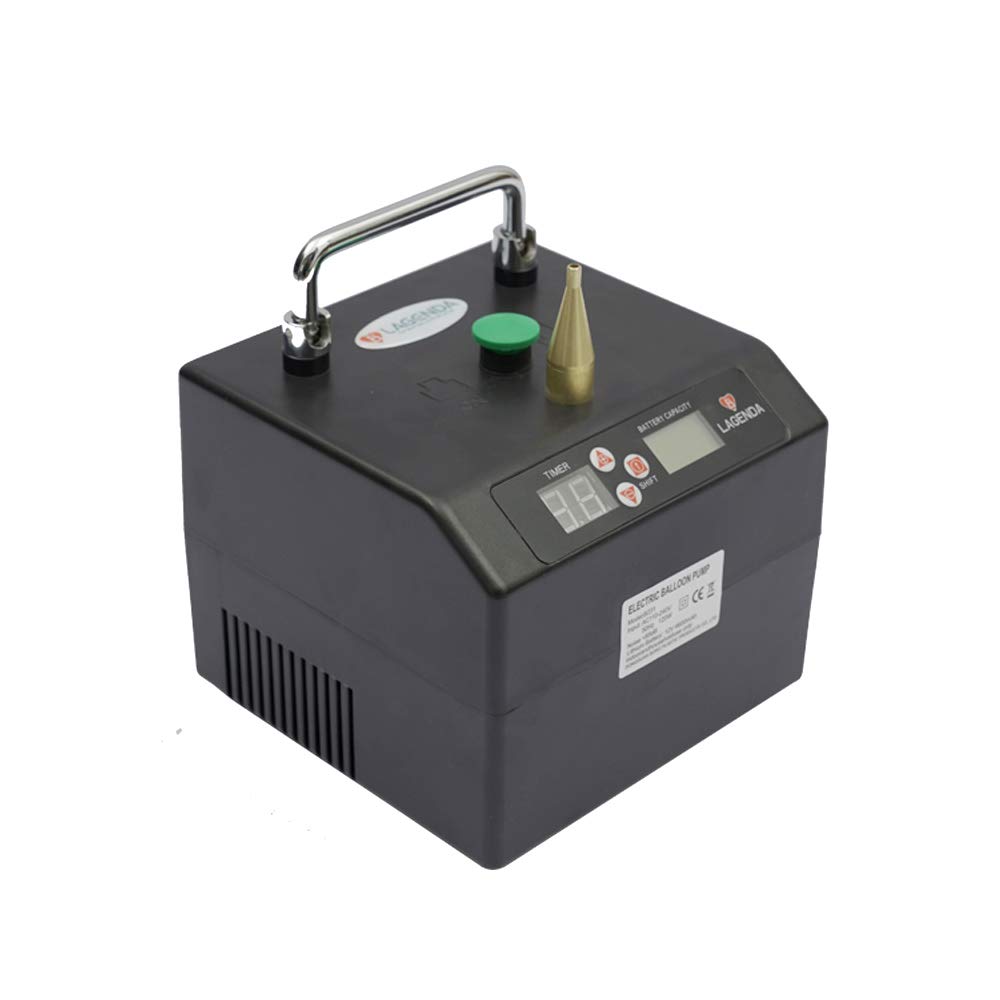 Electric Balloon Pump with Timer - Portable Automatic Balloon Blower for Party Decorations, Birthday Events, Wedding Balloon Arches & Holiday Celebrations - Fast Inflation Air Pump Machine