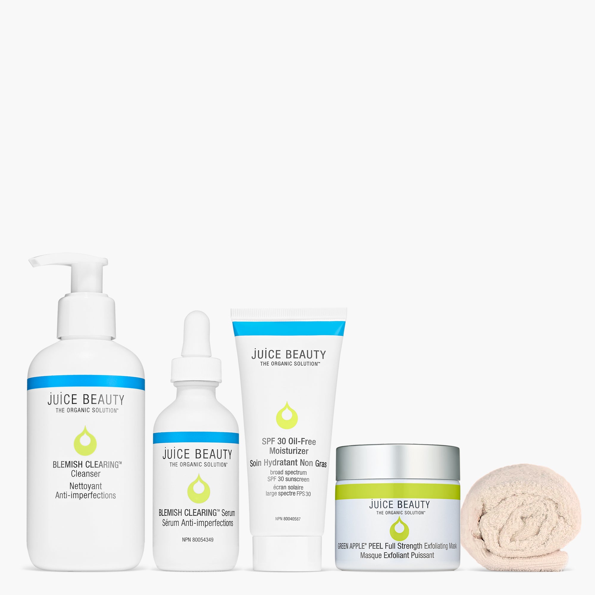 Blemish Clearing Solutions Kit - Acne Treatment for Clear Skin | 90-Day Supply | Perfect for Daily Skincare Routine & Travel