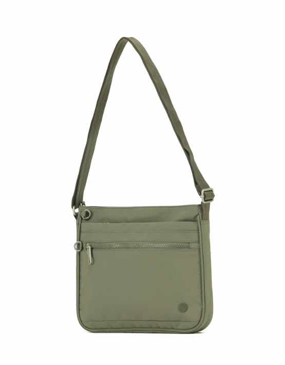 TOSCA TCA985 Anti-Theft Crossbody Bag for Women & Men - Secure Khaki Side Bag for Travel, Commuting & Daily Use