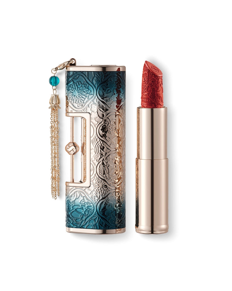 Blooming Rouge Love Lock Engraved Lipstick - Long Lasting Matte Finish, Vegan & Cruelty Free - Perfect for Valentine's Day Gifts, Date Nights & Special Occasions