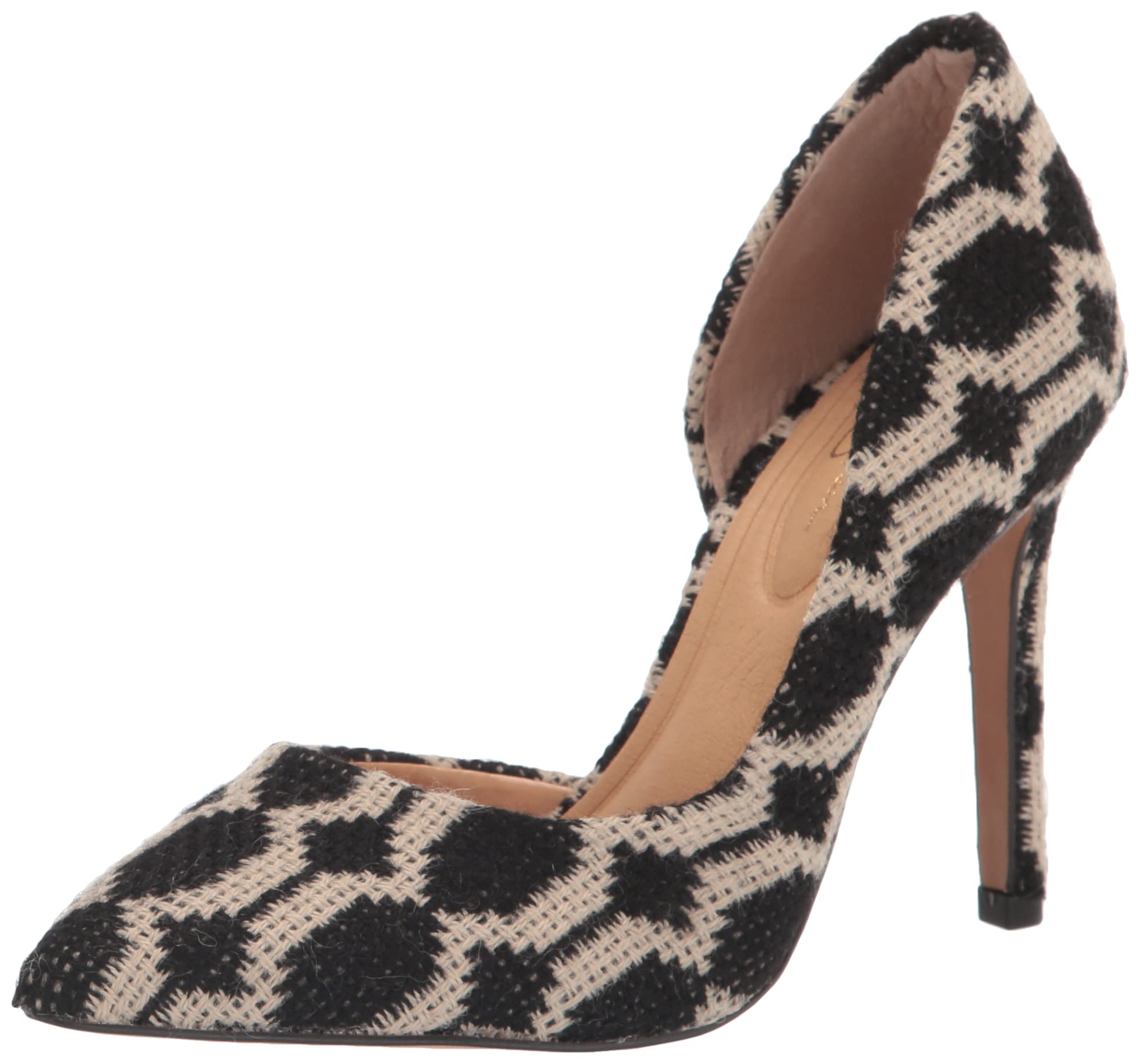 Jessica Simpson Women's Prizma Pointed Toe D'Orsay Heels Pumps - Elegant Dress Shoes for Work, Party & Special Occasions