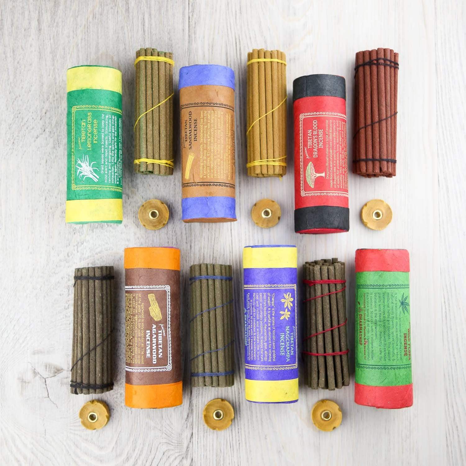 Premium Tibetan Sandalwood Incense Sticks - Handmade Natural Aromatherapy for Meditation, Yoga & Relaxation - 100% Pure Fragrance for Home, Office & Spiritual Practices