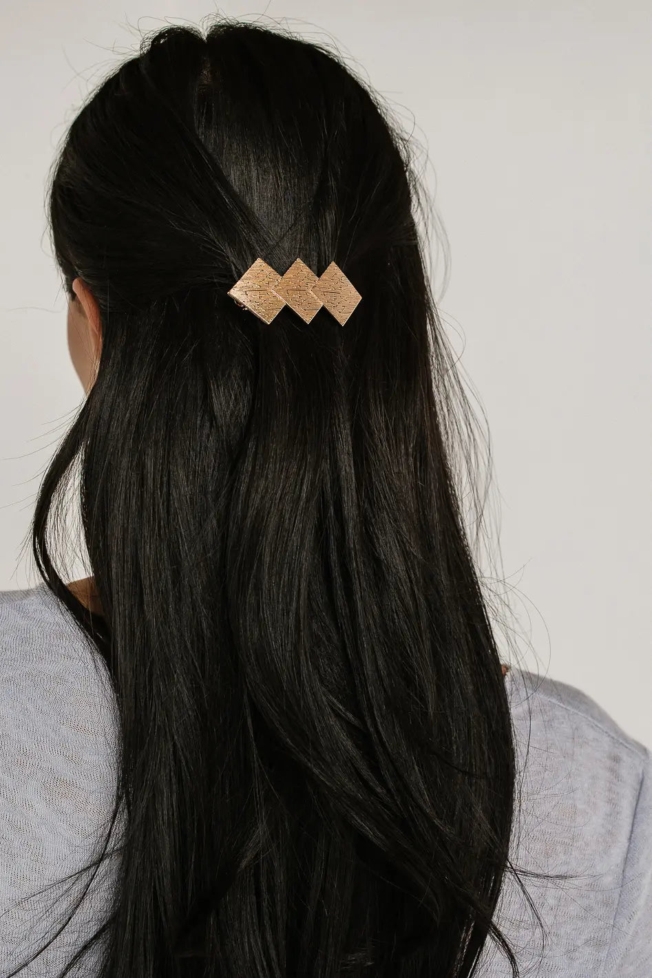 Geometric Gold Hair Clip for Women - Elegant Hair Accessories for Parties, Weddings & Everyday Styling