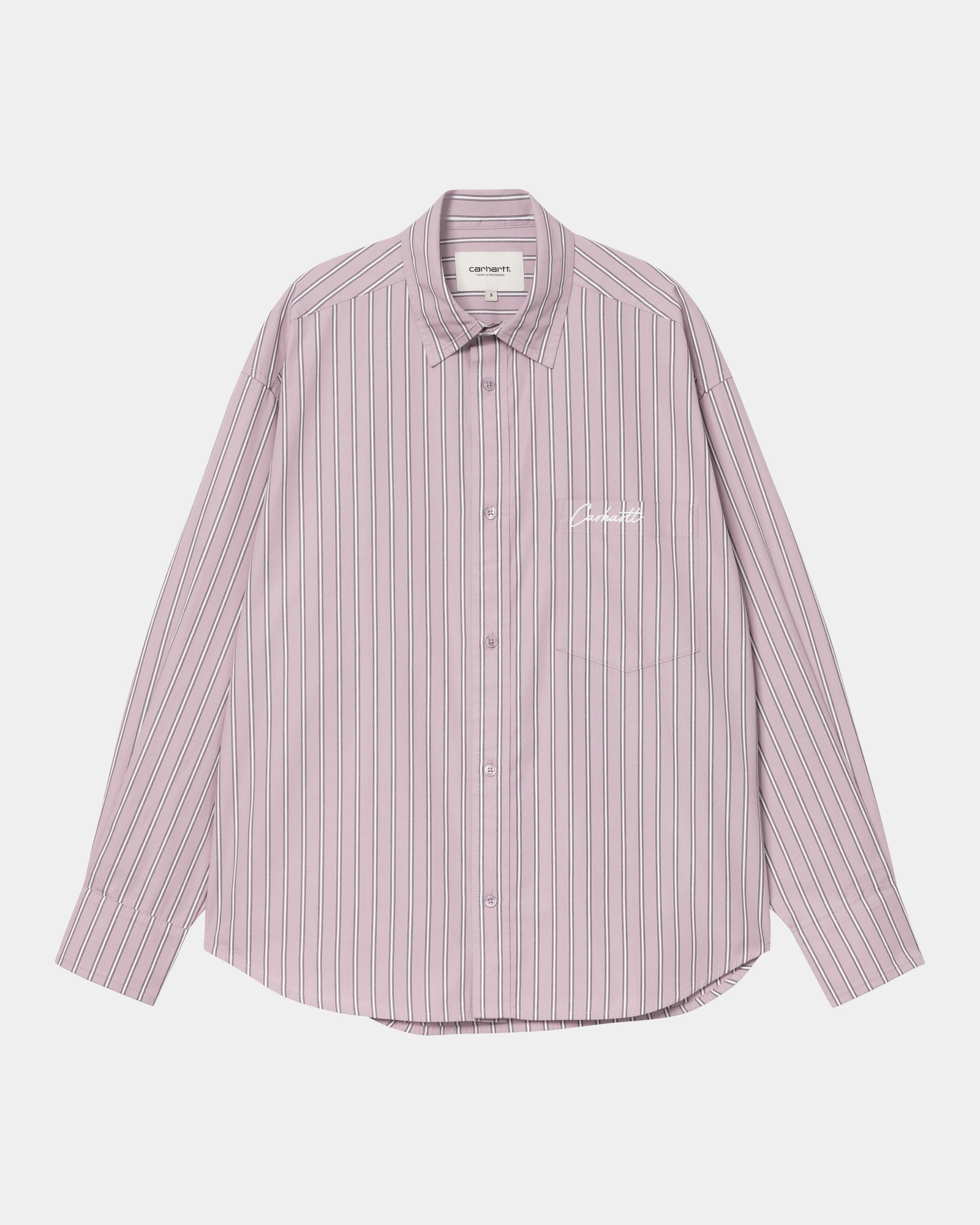 Women's Grimsby Stripe Shirt - Pink Fog Casual Button Down Top | Perfect for Office Wear, Date Night & Spring Outfits