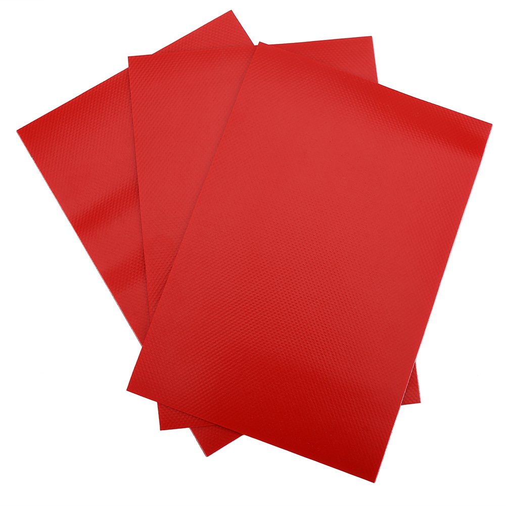 3-Piece PVC Inflatable Boat Repair Patch Kit for Kayak, Canoe & Water Toys (Red) – Emergency Repair Solution for Leaks & Tears on Lakes, Rivers & Beach Outings