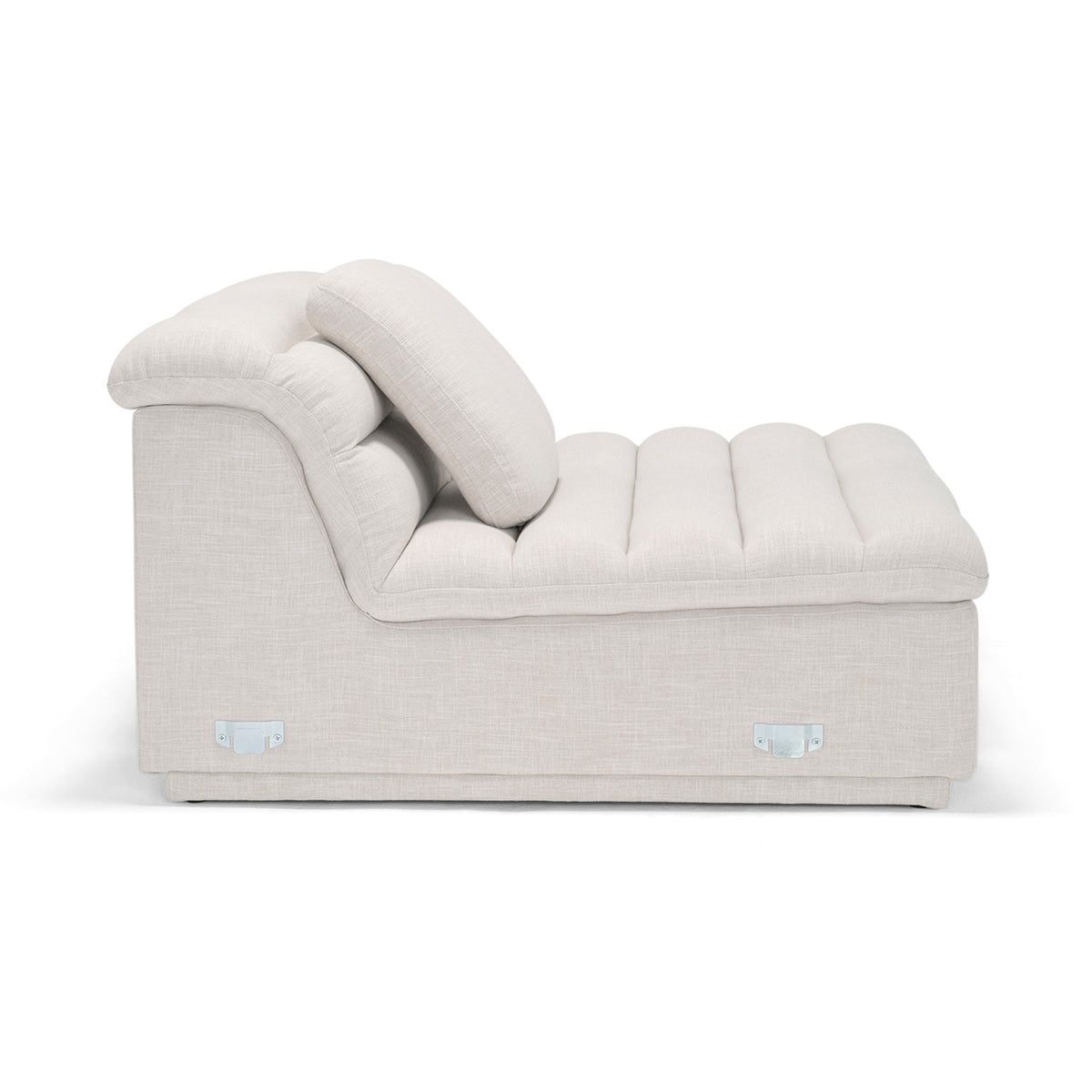 Byron 3-Seat Armless Modular Floating Sofa - Modern Sectional for Living Room, Lounge & Small Spaces