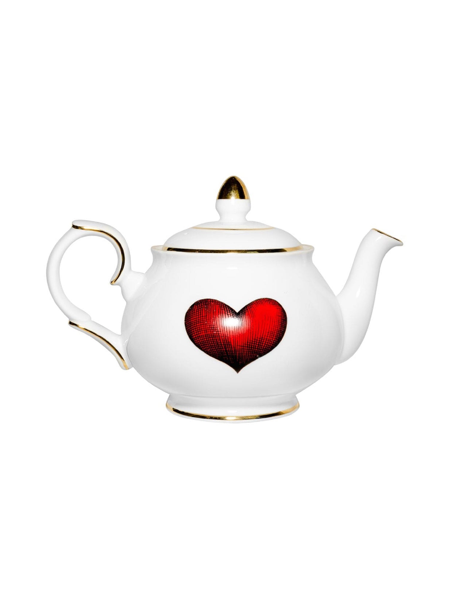 Heart-Shaped Ceramic Teapot 902 0112 - Perfect for Romantic Tea Time, Valentine's Day Gifts & Home Decor