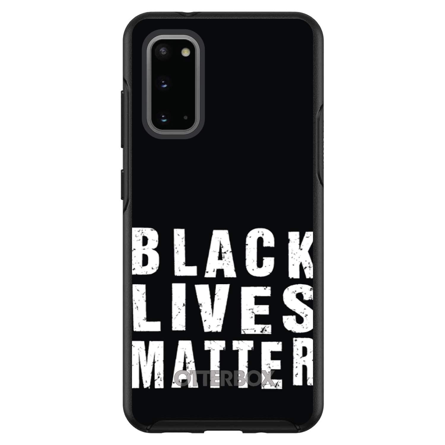 DistinctInk Protective Case for Samsung Galaxy S20 & S20 5G (6.2 Inch) - Slim Shockproof Phone Cover with Anti-Scratch Design - Replacement for OtterBox Symmetry Series - Black Lives Matter Edition - Perfect for Daily Use, Travel & Outdoor Activities