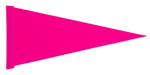 Solid Pink Memorial Pennant Flag - Cemetery Gravesite Decoration, Driveway Marker, Birthday & Open House Sign - Perfect for Outdoor Memorials, Events & Home Decor