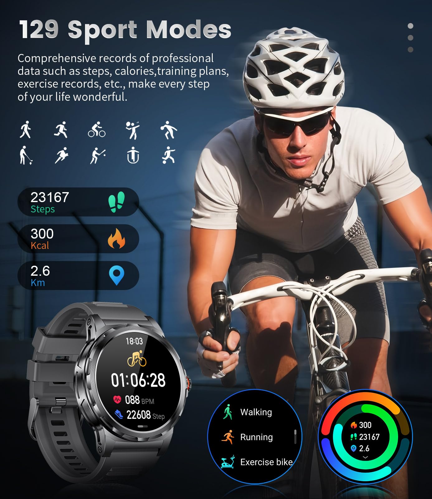 LIGE Smart Watch for Men & Women - 1.43