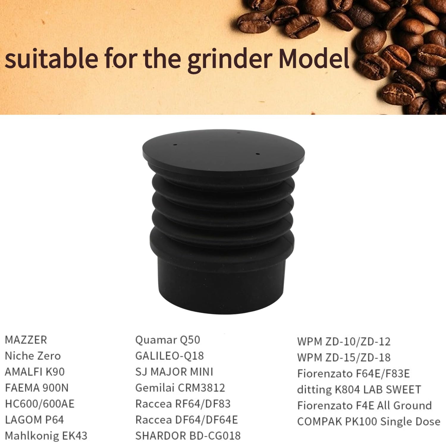 Single Dose Hopper Compatible for Mazzer, Niche Zero, FAEMA 900N, Mahlkonig EK43 & Fiorenzato Grinders - Blow Out Residual Coffee Grounds - Perfect Cleaning Tool for Home Baristas & Coffee Shops