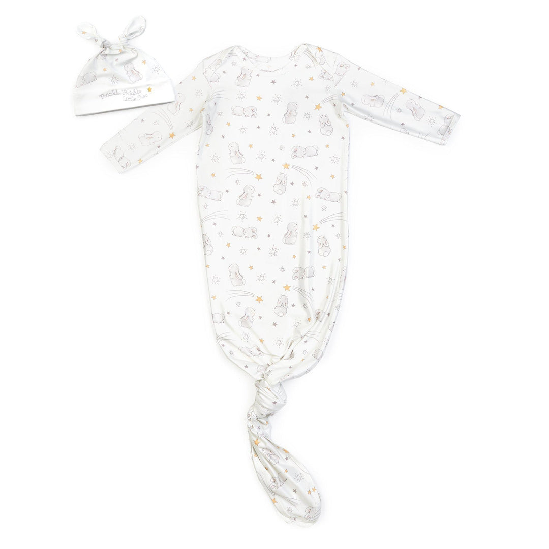 Bloom Twinkle Twinkle Knotty Gown Set - Elegant Baby Girl Dress Outfit for Special Occasions | Perfect for Birthday Parties, Christenings & Photoshoots