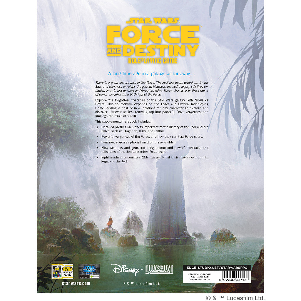 Star Wars Force and Destiny: Nexus of Power RPG Expansion Book - Epic Adventure for Tabletop Gaming & Roleplaying Enthusiasts