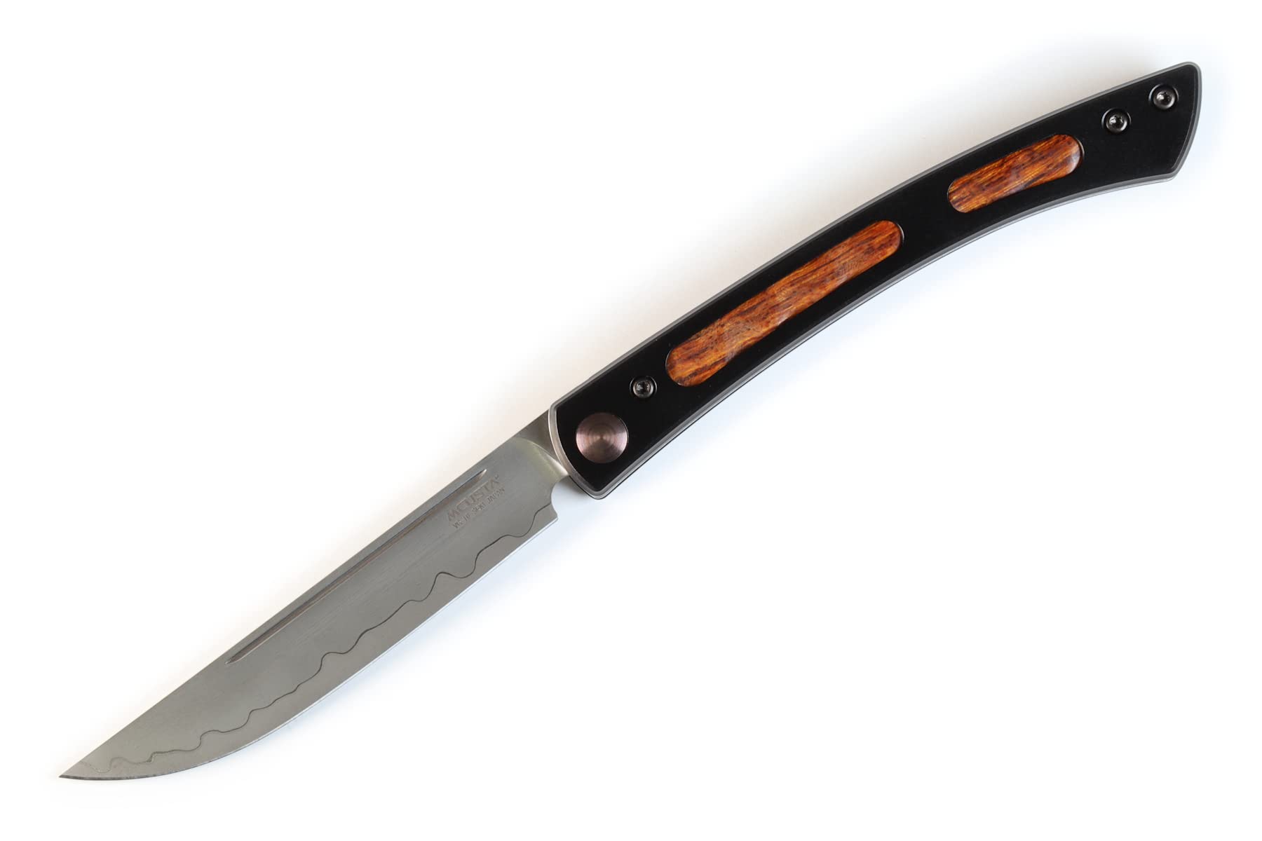 Premium Seki Japan Executive Wood Limited Edition Folding Steak Knife - Perfect for Outdoor Camping, BBQ Parties & Fine Dining Gifts