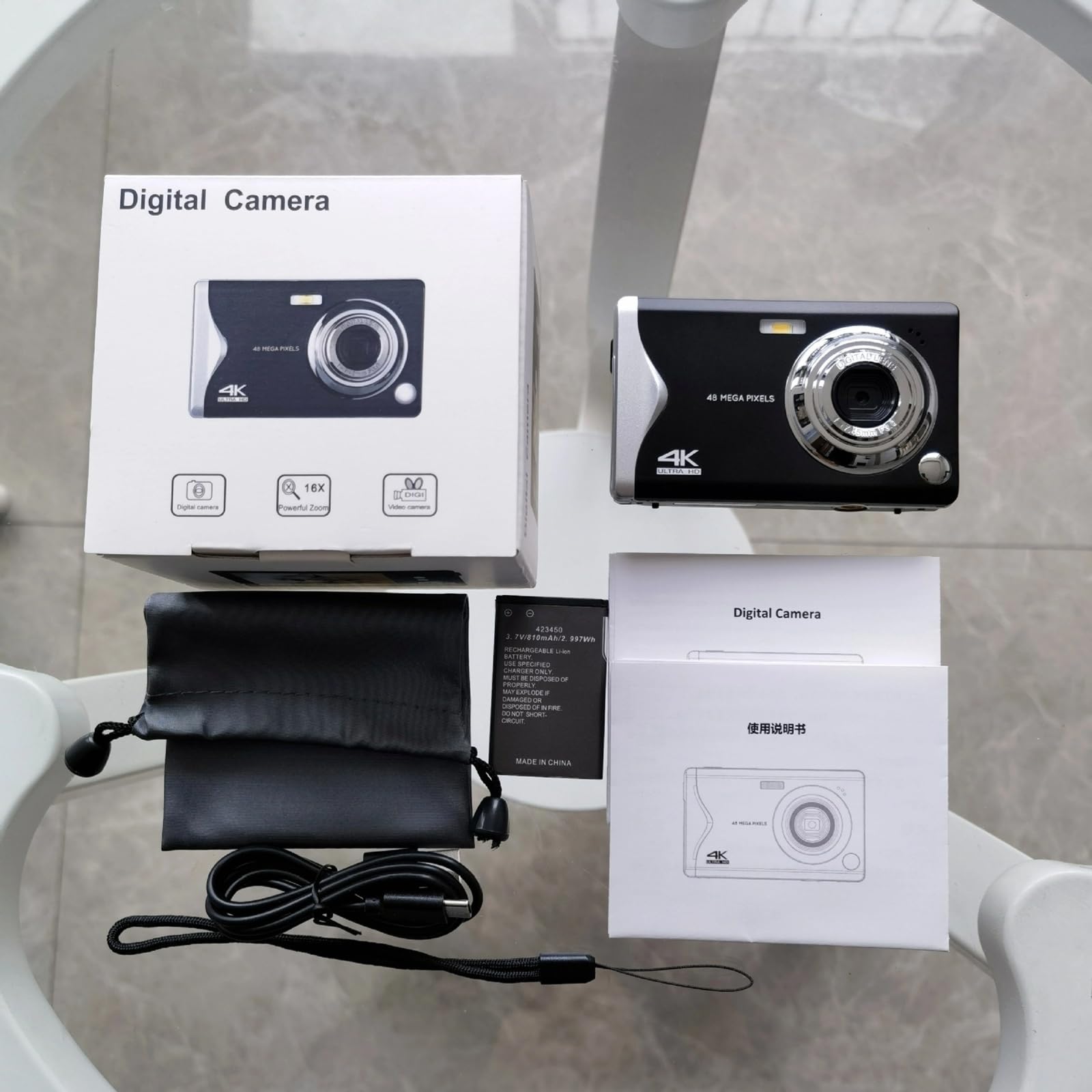48MP Digital Camera for Photography & 4K Vlogging - 3.0