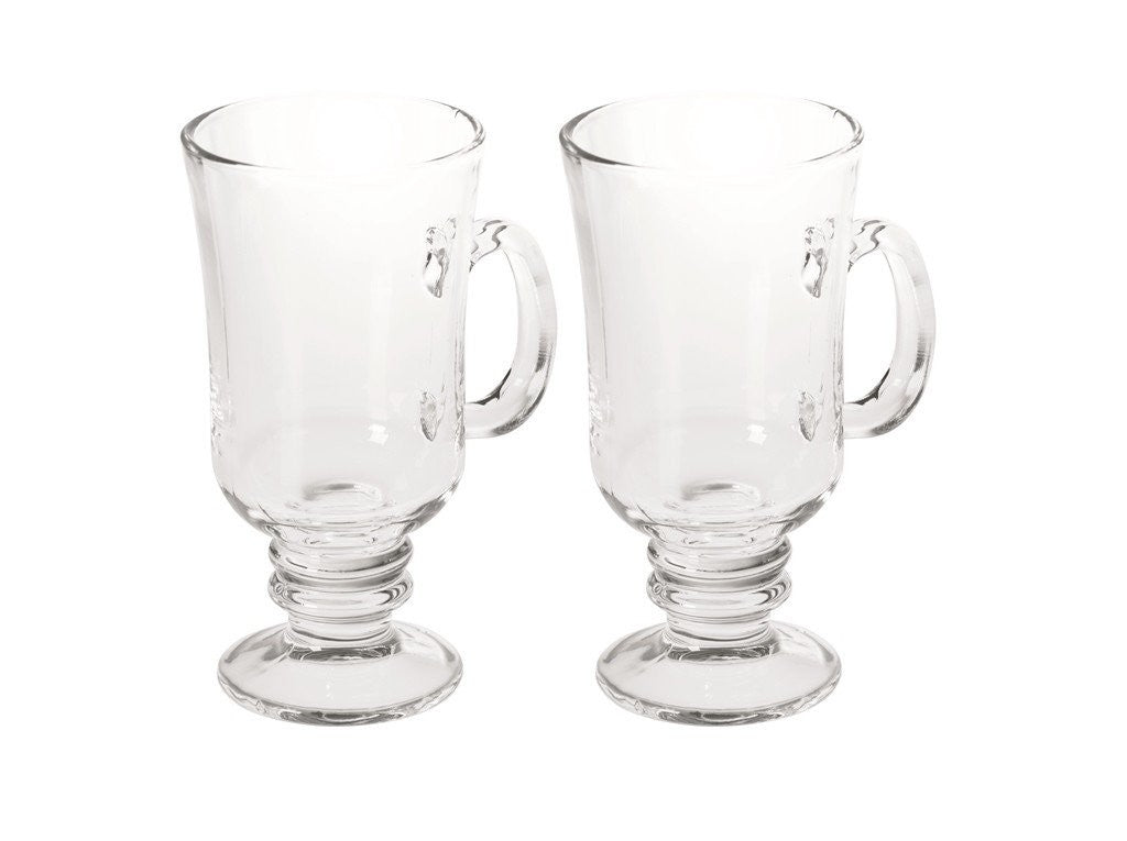 Avanti Irish Coffee Glass Set - 240ml (2-Piece) for Hot & Cold Beverages - Perfect for Irish Coffee, Latte, Cappuccino & More
