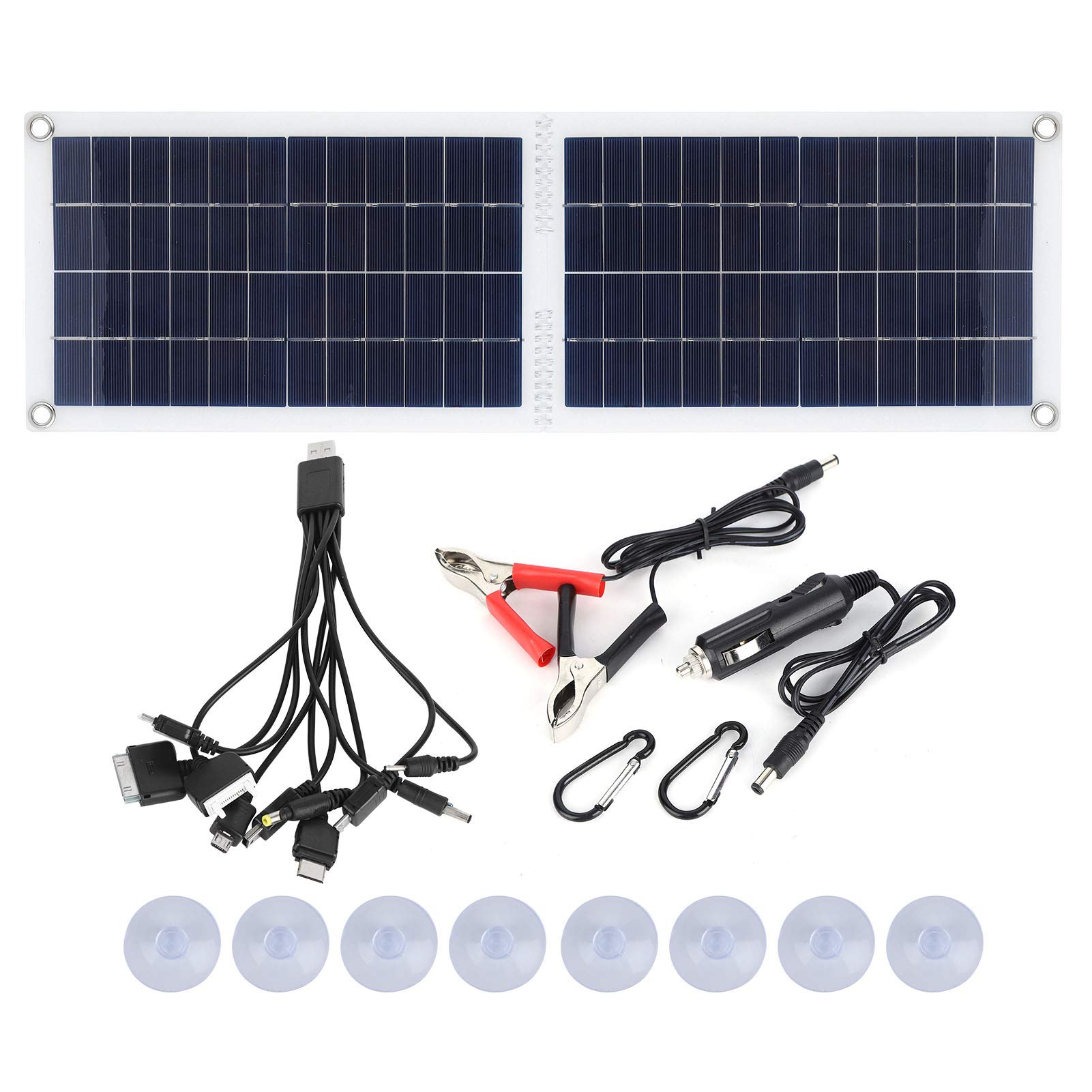 30W Foldable Solar Panel Charger with USB Port | Portable Solar Battery Charger for Outdoor Camping, Hiking, Travel | Solar Power Charger for Car, RV, Boat & Emergency Power Supply | Ideal for Camping Gear, Road Trips & Off-Grid Adventures