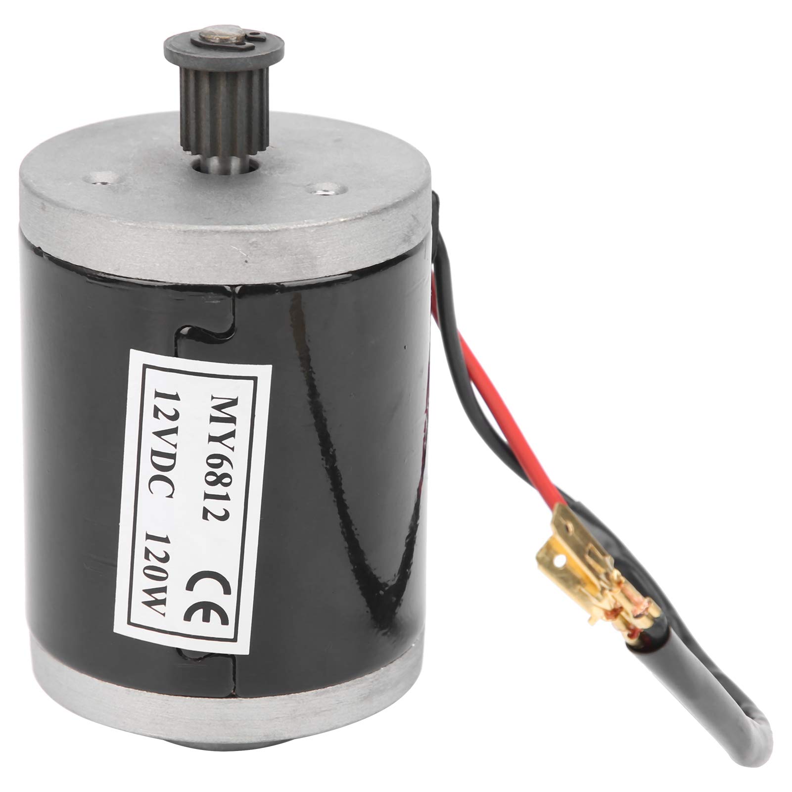 Dilwe MY6812 12V 120W Aluminum Scooter Motor - High Speed Brush Motor with Pulley for Electric Scooters | Smooth & Reliable Performance | Perfect for DIY Scooter Upgrades, Kids' Electric Vehicles, and Personal Mobility Devices