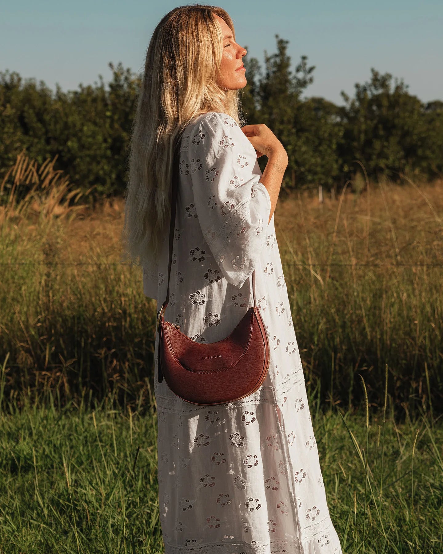 Louenhide Burgundy Lane Crossbody Bag - Stylish & Durable Leather Purse for Women, Perfect for Work, Travel & Everyday Use