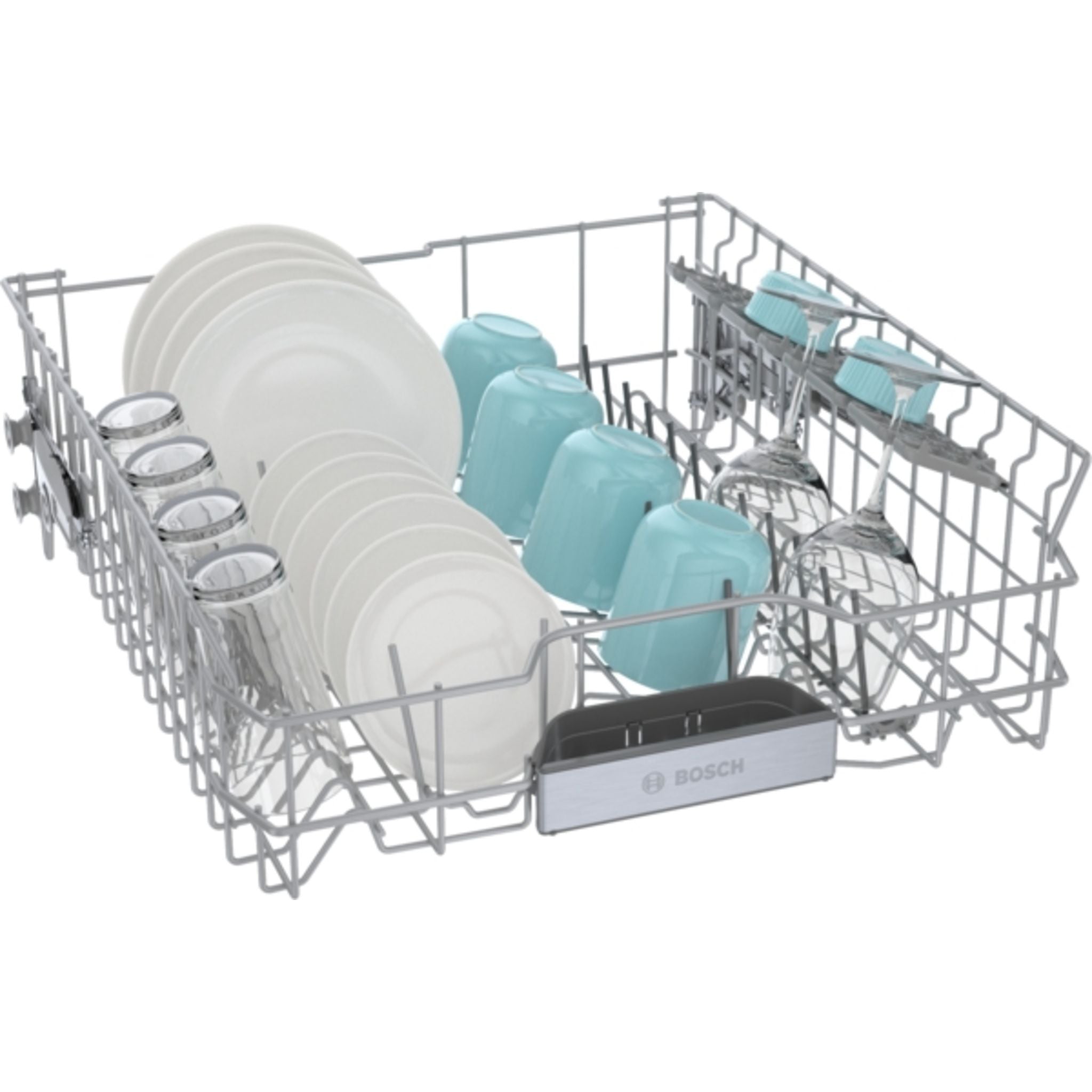 Bosch SHV78CM3N 24 Inch Built-In Dishwasher - Panel Ready Stainless Steel Interior, Ultra Quiet 44 dBA, 16 Place Settings - Perfect for Modern Kitchens and Open Concept Homes