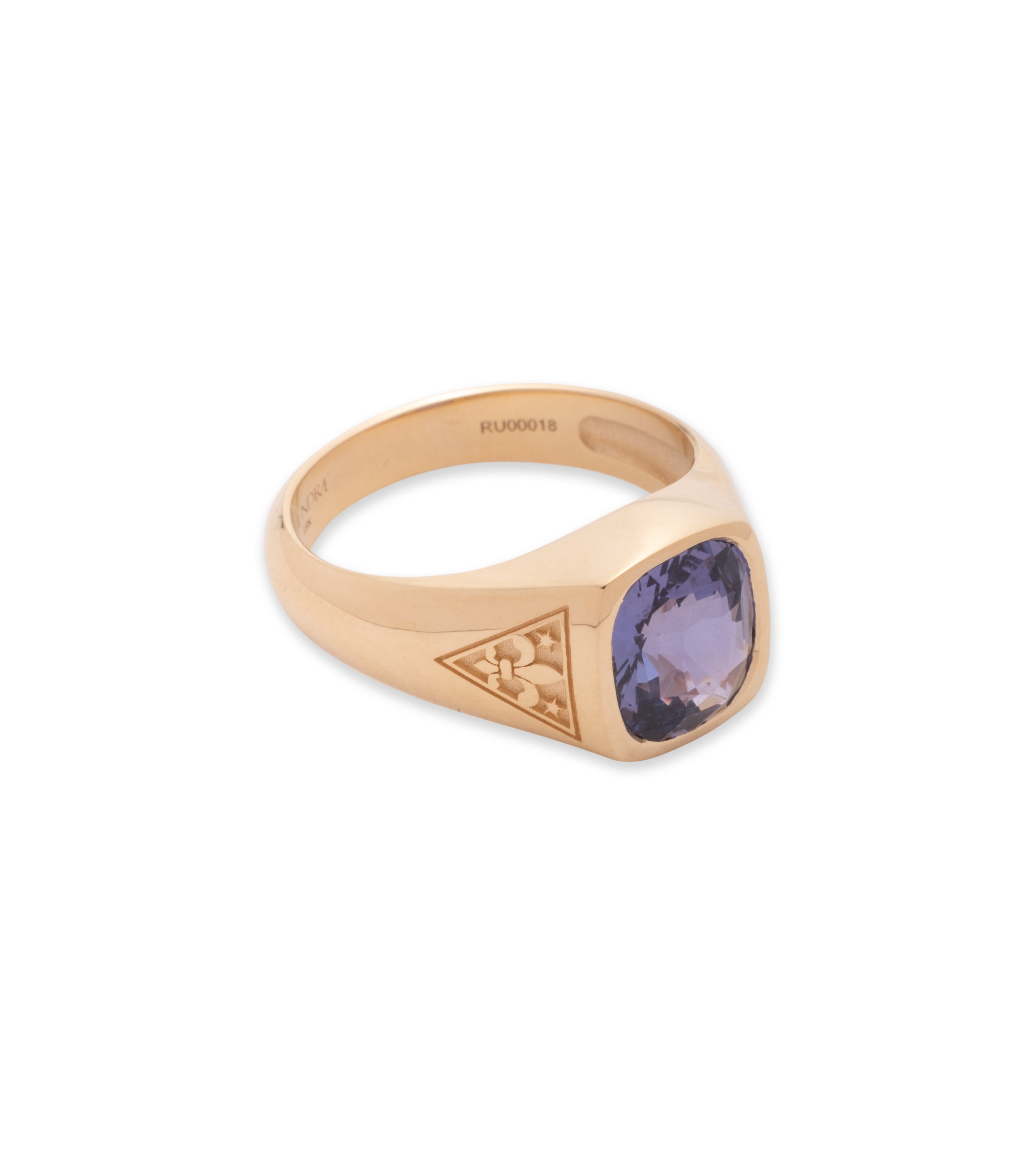 3.15 Carat Natural Purple Sapphire Ring with Internal Compass Design - Unique Handcrafted Gemstone Jewelry for Women - Perfect for Engagement, Anniversary & Special Occasion Gifts