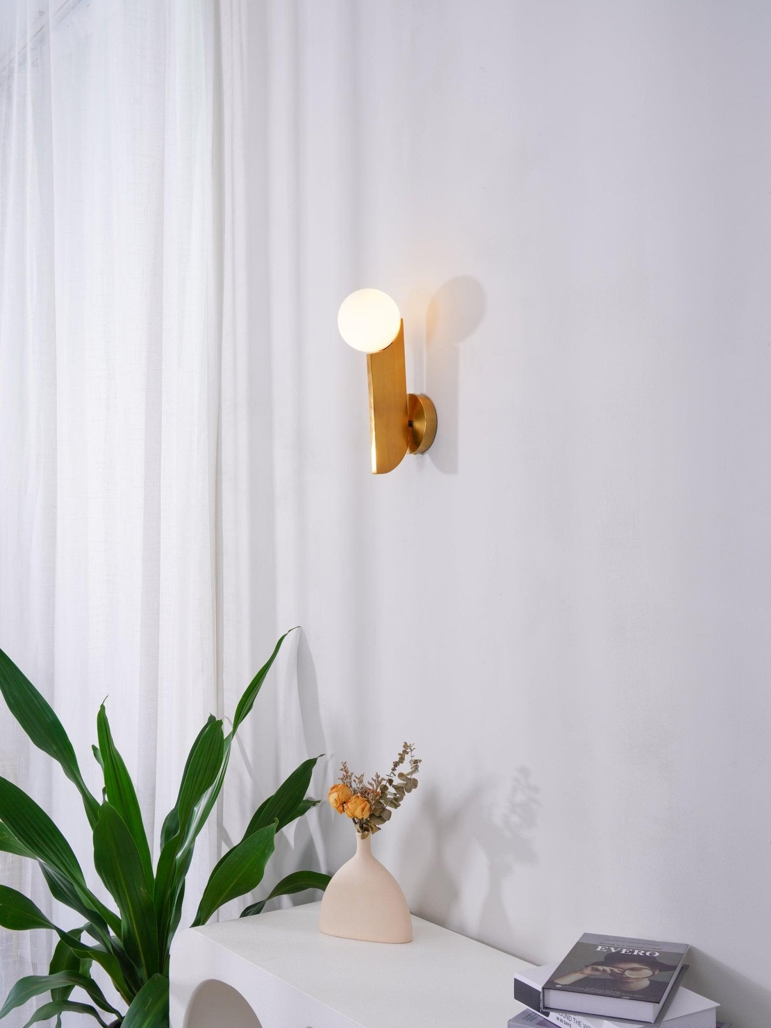 Bower Sconce Wall Light - Elegant Vintage Wall Sconce Lighting for Living Room, Bedroom & Hallway - Perfect for Home Decor and Ambient Lighting