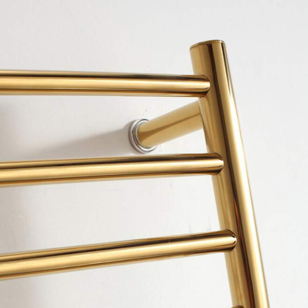 Stainless Steel Electric Towel Rack - IP56 Waterproof for Bathroom (Gold)