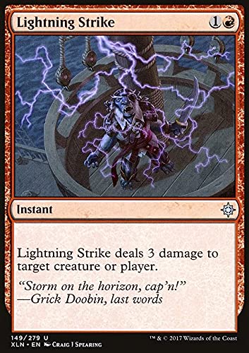MTG Magic: The Gathering - Lightning Strike (149) Ixalan XLN - Premium Trading Card for Collectors & Players - Perfect for Deck Building & Competitive Gameplay